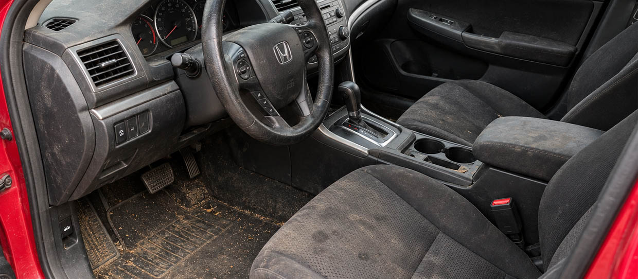 До — Химчистка салона - Honda Accord VIII