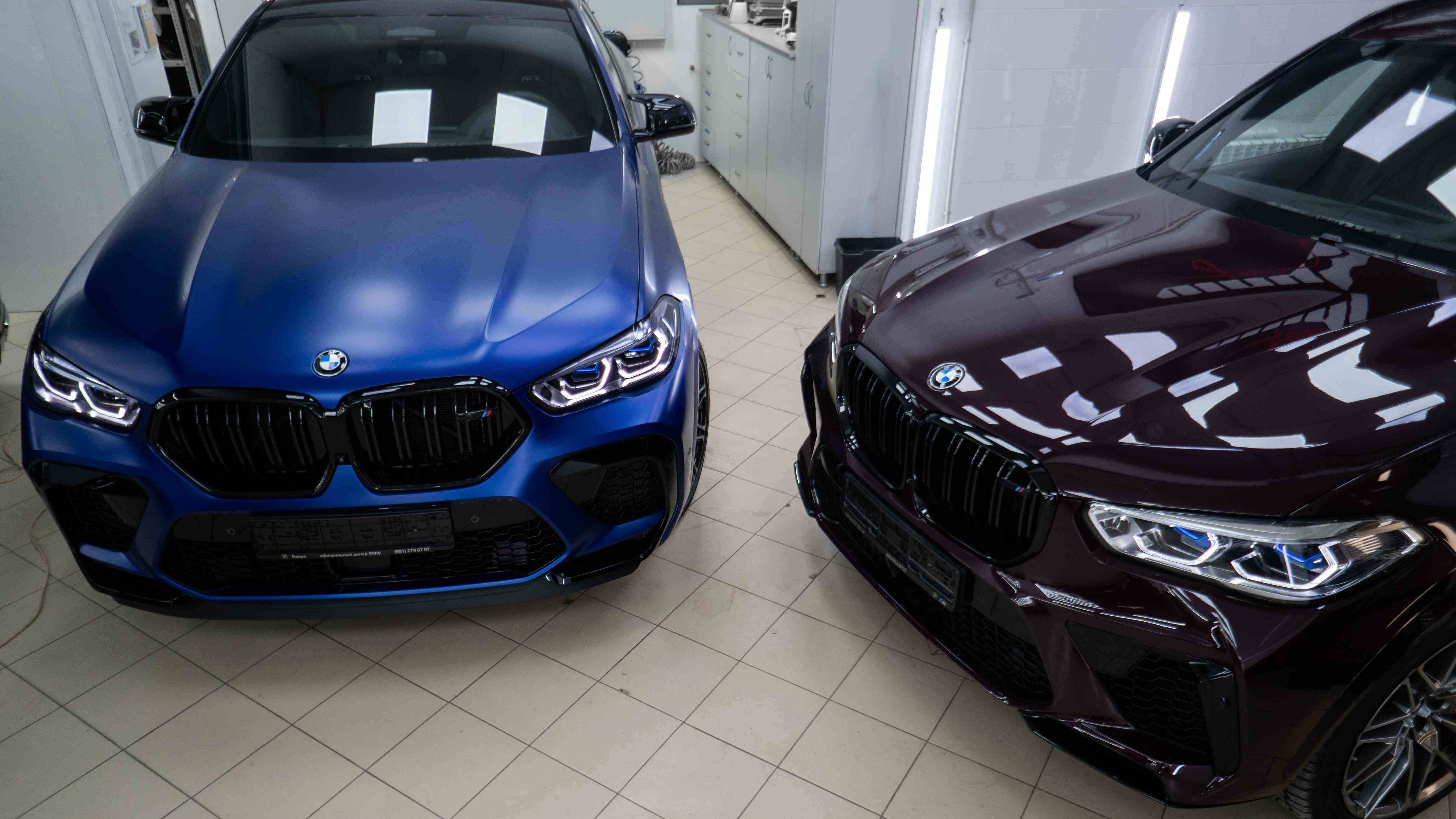 4.BMW X6м и X5м (синяя бордовая)