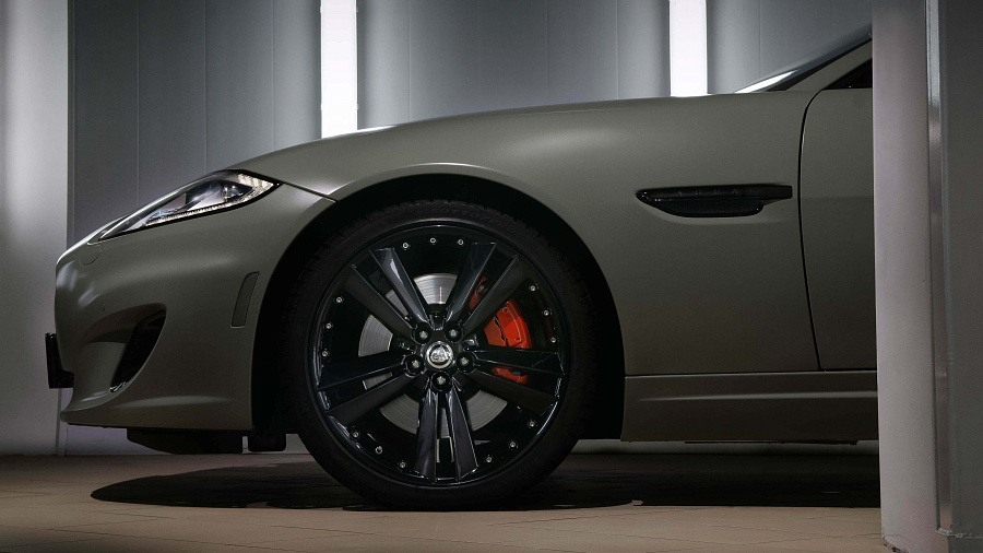 18. Jaguar xk khaki green satin